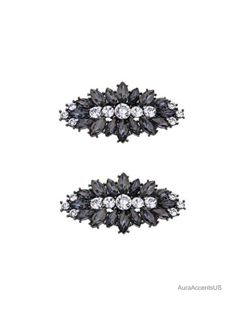 2Pcs Crystal Rhinestone Shoe Clips Wedding Party Accessories